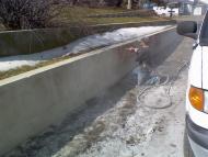 Taylorsville Graffiti being removed